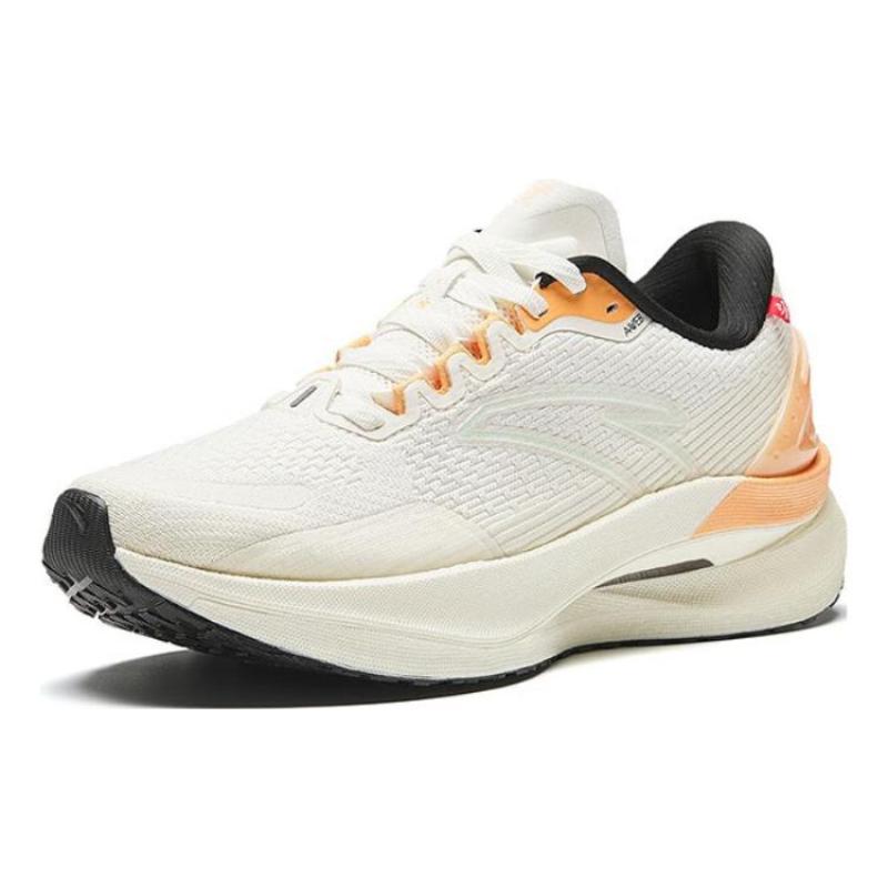 Anta Breathable Low-Top Running Shoes Women's Ivory White/Light Beige White Sneakers 122345582-5