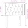 VidaXL Tête de Lit à LED Meuble de Chambre à Coucher Accessoire de Lit Simple Tête de Cadre de Lit Intérieur Crème 3123551