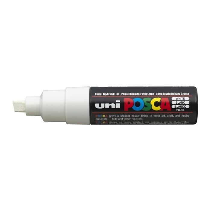 Marqueur peinture - POSCA - PC8K - 8mm - Biseautée - Opaque - Indélébile
