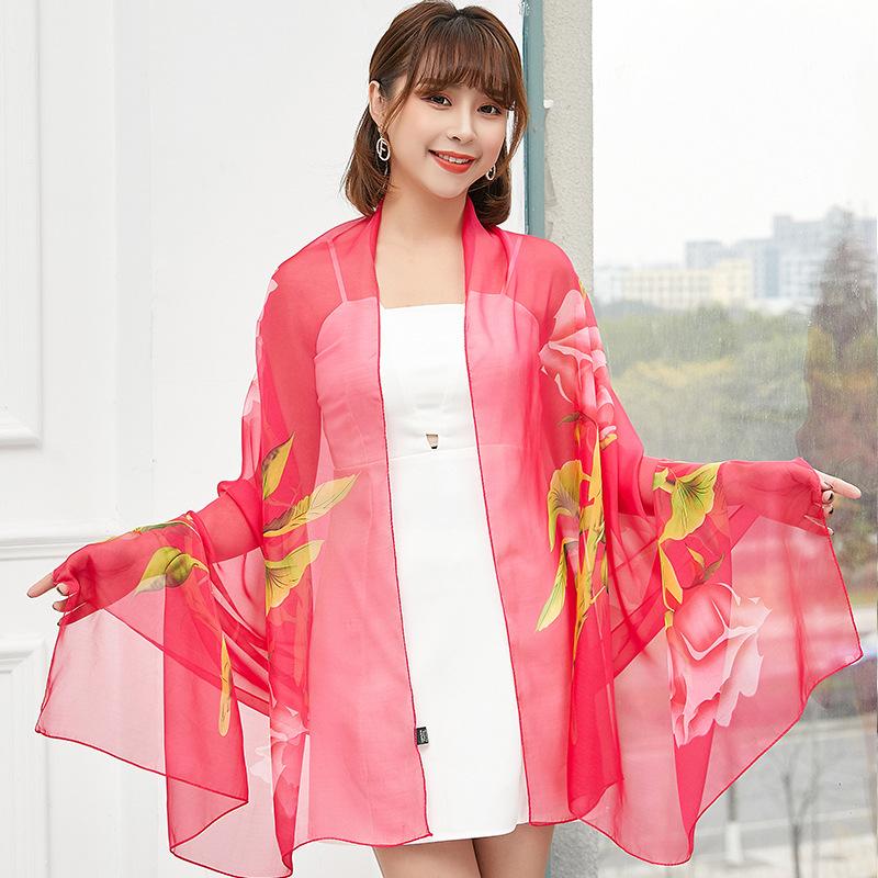 გაზაფხული/ზაფხული ახალი ქალის აბრეშუმის შარფი 90 * 90 სმ სიმულირებული აბრეშუმის ტილო კვადრატული შარფი მოდური პრინტიანი დიდი კვადრატული შარფი პროფესიონალური შარფი