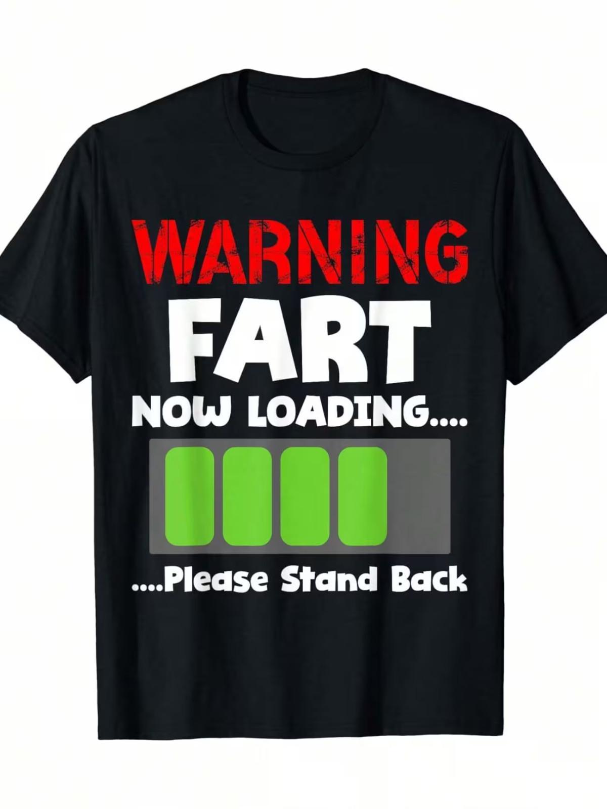 Warning Fart Now Loading Please Stand Back Funny T-ShirtFamily T-Shirt S разноцветный