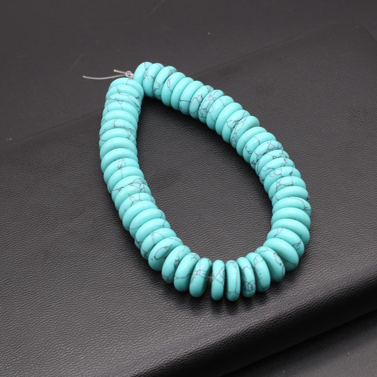 

Изолирующие бусины из натурального камня содалит/унакит в форме счеты для изготовления ювелирных изделий DIY ожерелье браслет серьги аксессуар Blue Turquoise/3x12mm