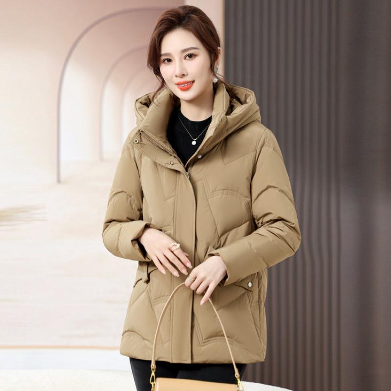 Mom winter cotton-padded clothes short fashion coat new cotton-padded jacket middle-aged women winter down cotton-padded clothes