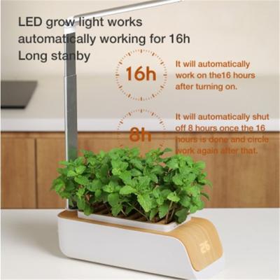 Hydroponic Growing System Planter Kit Adjustable Led Grow Lights Intelligent Garden Herb Home