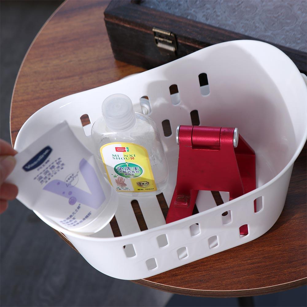 White Hanging Drain Basket Hangable Sundries Hanging Basket Shower Storage Basket  Bathroom