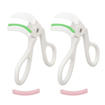 2 Stück Wimpernzange Präzise Lockenkontrolle Weitwinkel mit Nachfüllkissen Wimpernlift Lockenwerkzeug mit