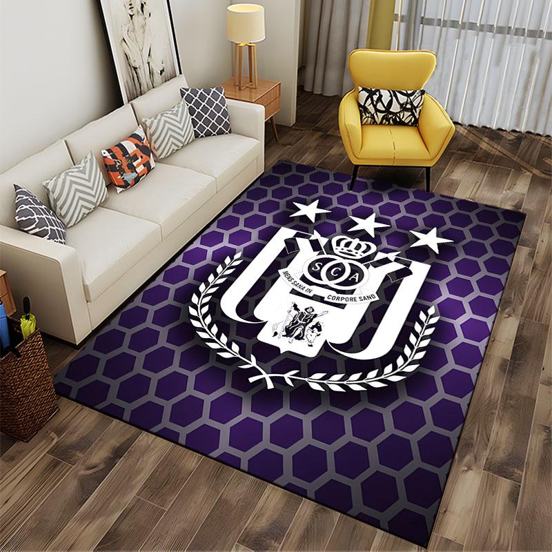 Purple Hexagon Shield Design suitable as a non-slip mat for the living room or bedroom sofa