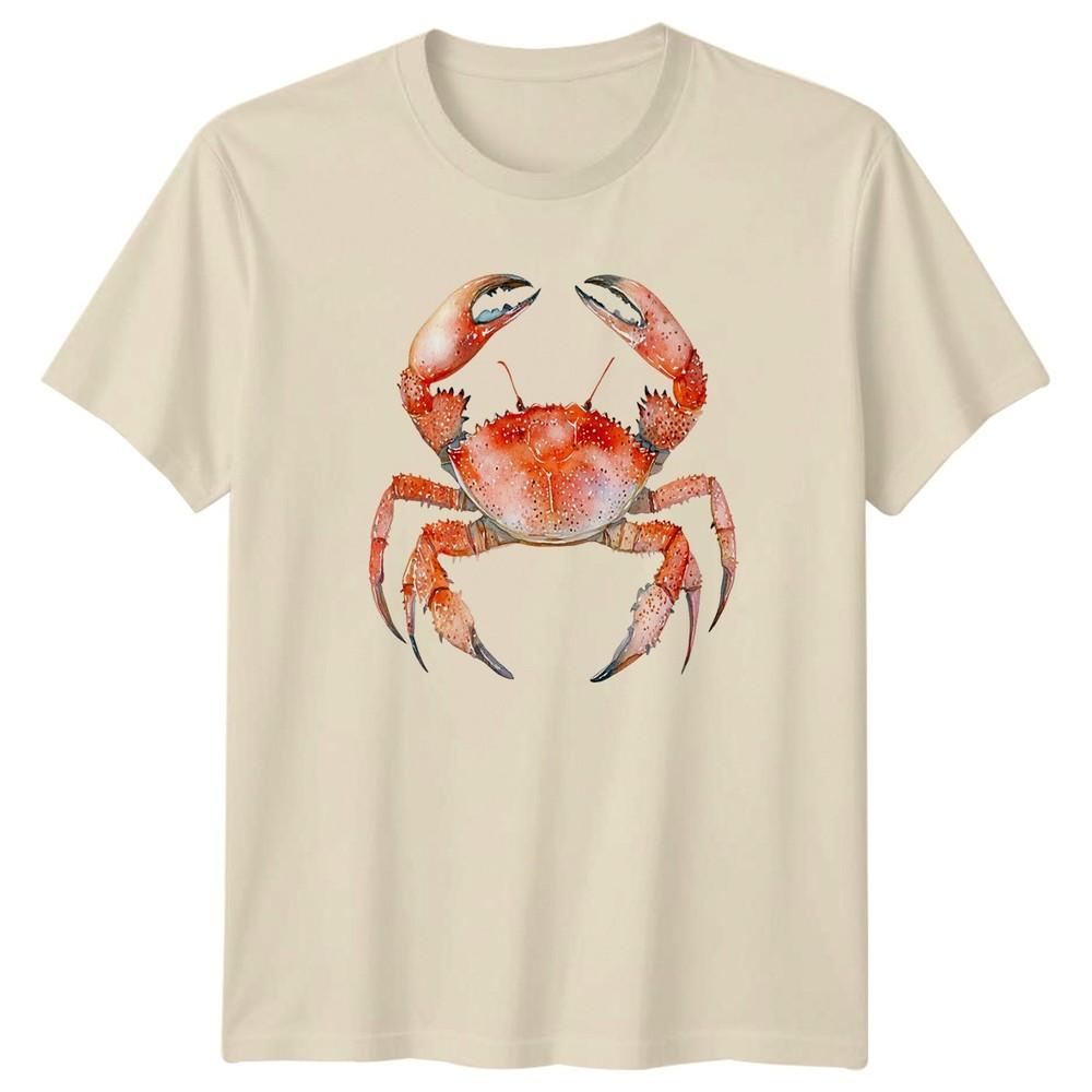 Watercolor Crab TShirt Ocean Life 2026 Birthday Gift For Him And Her