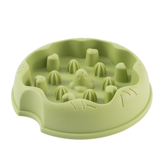 baizihuahu Dog Slow Feeder Bowl, Cat Eating Anti-Slip Bottom Pet Dish, Reduces Choking Vomiting for Cats Dogs
