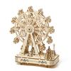 DIY Handmade Wooden Music Ferris Wheel Model 3d Three-dimensional Puzzle Gift Children's Toys Desktop Furnishings