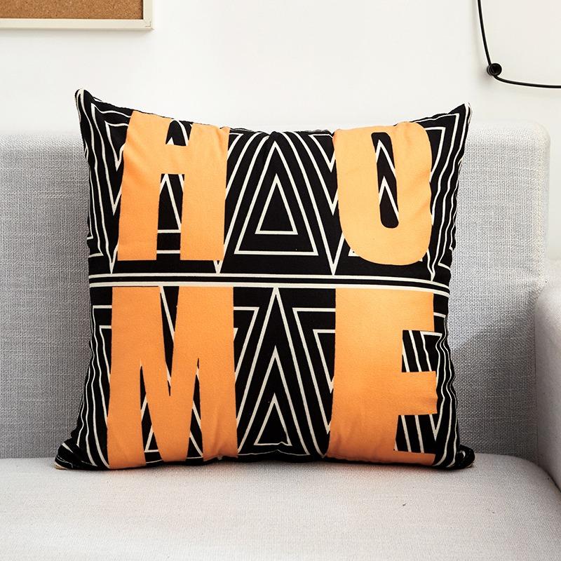 Creative Pattern Pillowcase Dormitory Decoration Office Living Room Sofa Home Pillowcase