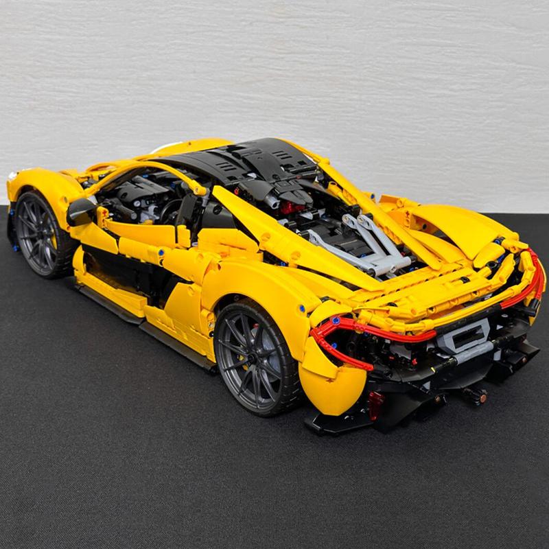 3893PCS MOC Jaune P1 1:8 Blocs de Construction Techniques Modèle Supercar Jouet d'Assemblage de Collection Cadeaux d'Anniversaire pour Adultes
