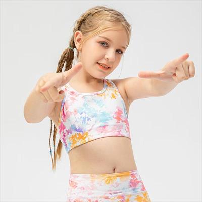 Girls' Cooling Printed Yoga Sports Vest