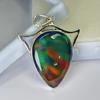 Natural Opal Pendant 38 ct Pear 925 Sterling Silver Gems October Birthstone for Gem Collections