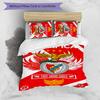 Benfica FC 3pcs Bedding Set Duvet Cover Closure Includes 1 Duvet Cover & 2 Pillowcases for All Seasons Bedroom Home Dorm Decor