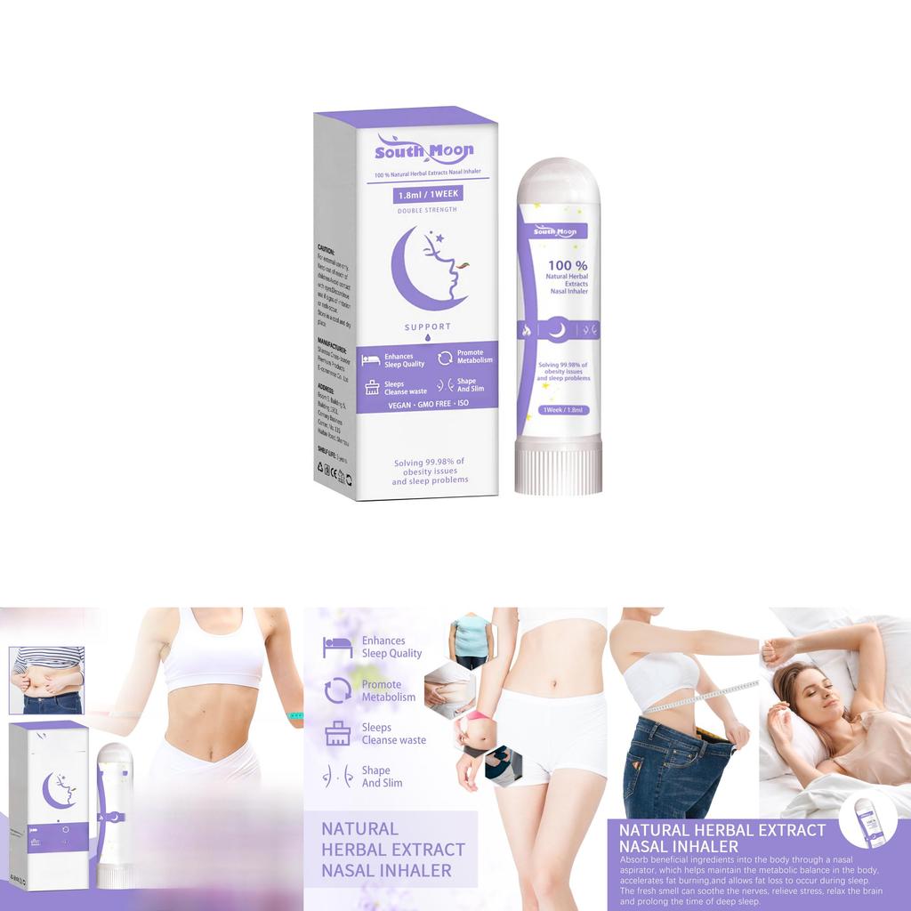 South Moon Sleep Slimming Nasal Inhaler With Herbal Essence For Relaxation And Wellbeing