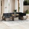 VidaXL Garden Lounge Set with Cushions 9 Pcs, Patio Sofas, Patio Furniture Set, Outdoor Furniture, Grey 3272334