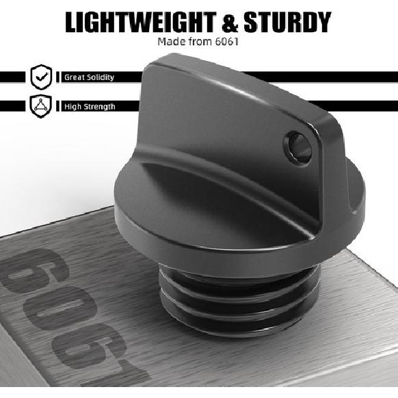 Oil Filler Plug Cap M20 Black Compatible with YZ 65 80 125/X 250/X 250F black