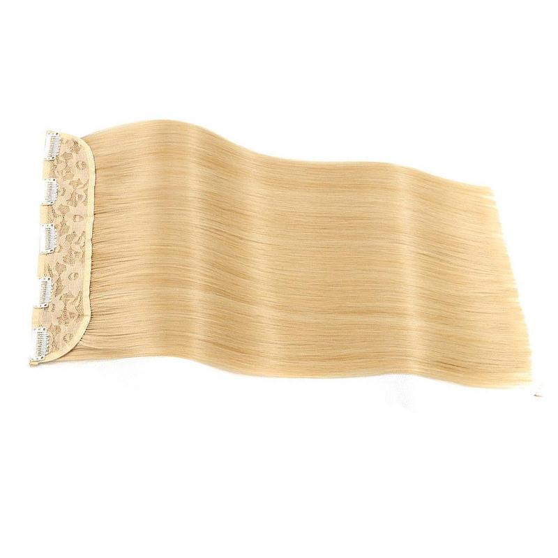 LISI волосы женские натуральные длинные прямые волосы наращивание парик 5 зажимов — фото 13