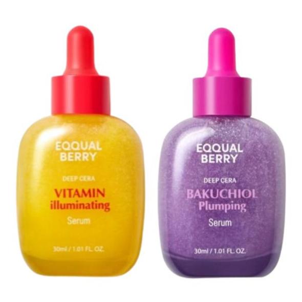 Eqqualberry Deep Cera Sérum 30ml Bakuchiol, Vitamín, Aloe PDRN, NAD+ Peptid (14 Možnosti)