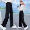 Children Jeans Girls Wide-leg Pants Kids LooseTrousers Baby Straight Denim Pants
