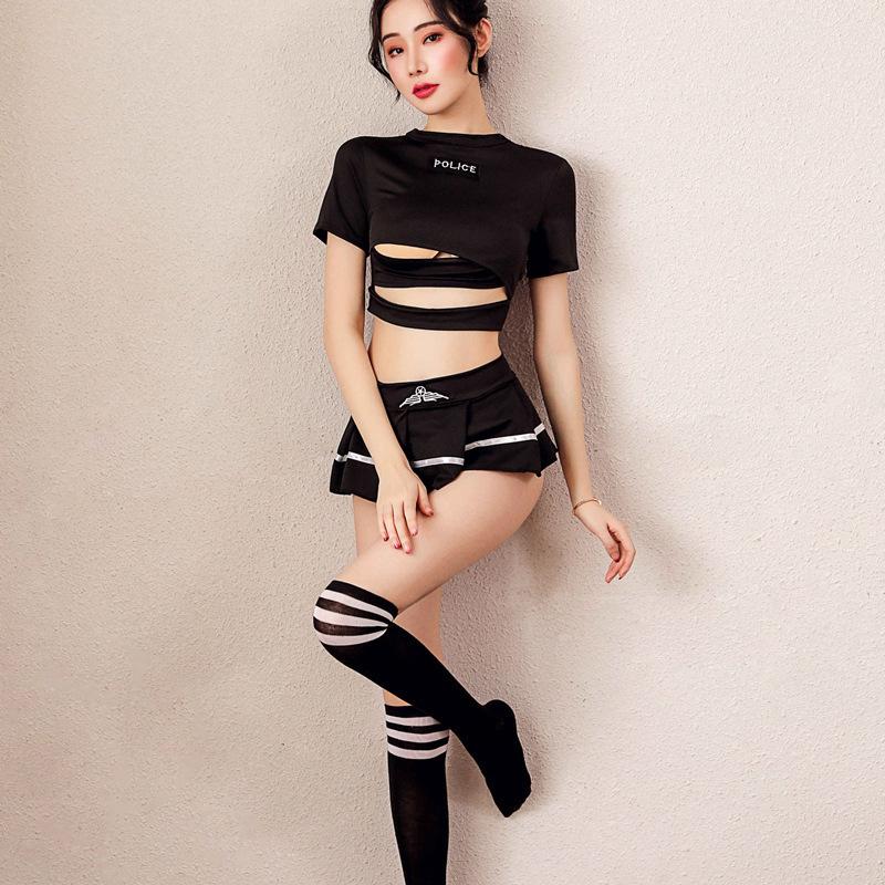 Erotic Lingerie Female Sexiness Passion Seduction Pajamas Plus Size Uniform Role-playing Student Nurse Uniform Seduction Set