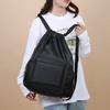 1Pc Outdoor Swimming Fitness Training Bag Solid Color Simple Lightweight Travel Backpack Leisure Lightweight Sports Basketball Bundle Mouth Bag
