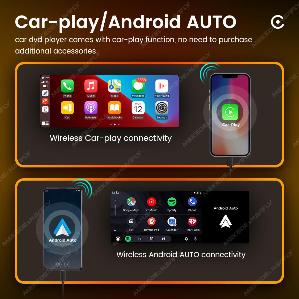 NaviFly 6.86'' MP5 Player 2+32G Wireless CarPlay Android Auto HD Touch Screeh For Universal Car Radio 1 Din Stereo Video Player
