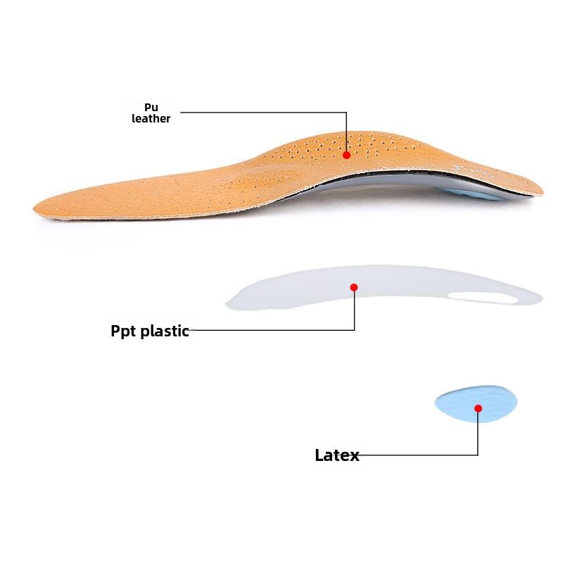 New Arch Orthopedic Insoles Men's and Women's Flat Feet XO Type Leg Arch Support Pad Soft Non-slip Shock Absorbing Breathable Full Pad