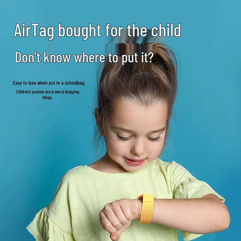 Apple AirTag Protective Anti-Lost Strap for Children & Elderly - Drop-Proof Case & Bracelet