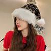 Santa Claus Christmas Hat Sequin Red Plush Hat Fashion Santa Claus Hat  Children