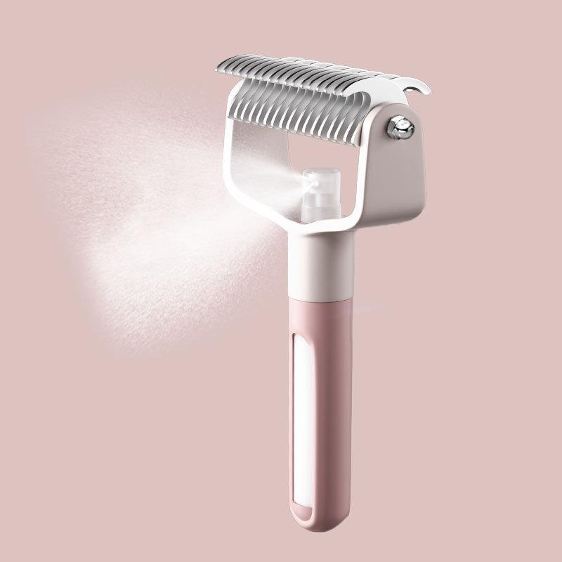 Stainless Steel Pet Spray Comb Self-Cleaning Pet Opening Knots Hair Remove Comb Dogs Cats Grooming Clean Tools Accessories