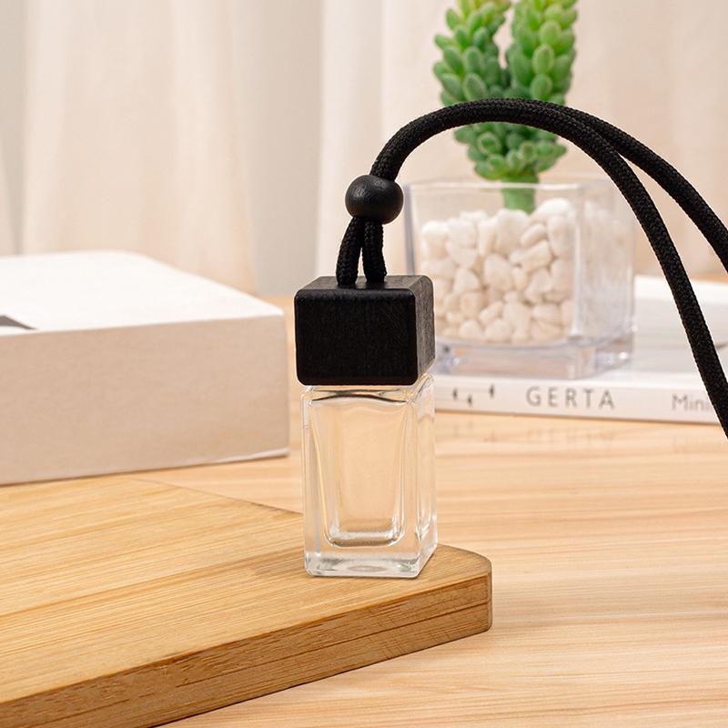 10ML Fragrance Air Freshener Scent Perfume Empty Bottle Ornament Pendant Square Cap Empty Bottle Car Essential Oil Diffuser