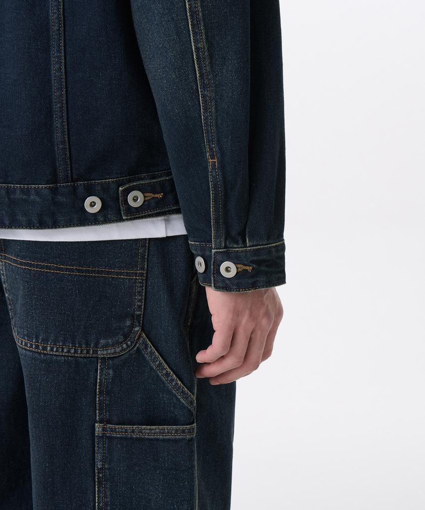 Musinsa Standard Oversized Denim Trucker Jacket [Dark Blue]
