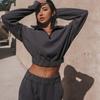 2026 New Women's Sweatshirt Set 2 Piece Outfit Fashion Sport Casual Loose Slim Fall Winter Long Sleeve Top Pants