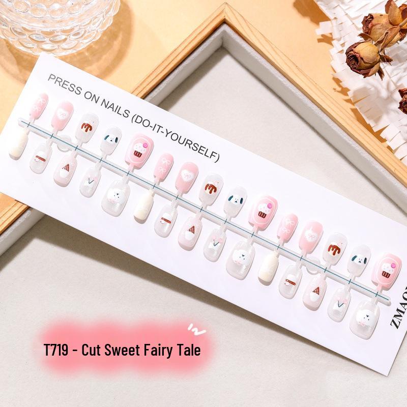 3D Cute Cartoon Cat Eye Nail Stickers - 30 Piece Set Complete Set XS/S/M