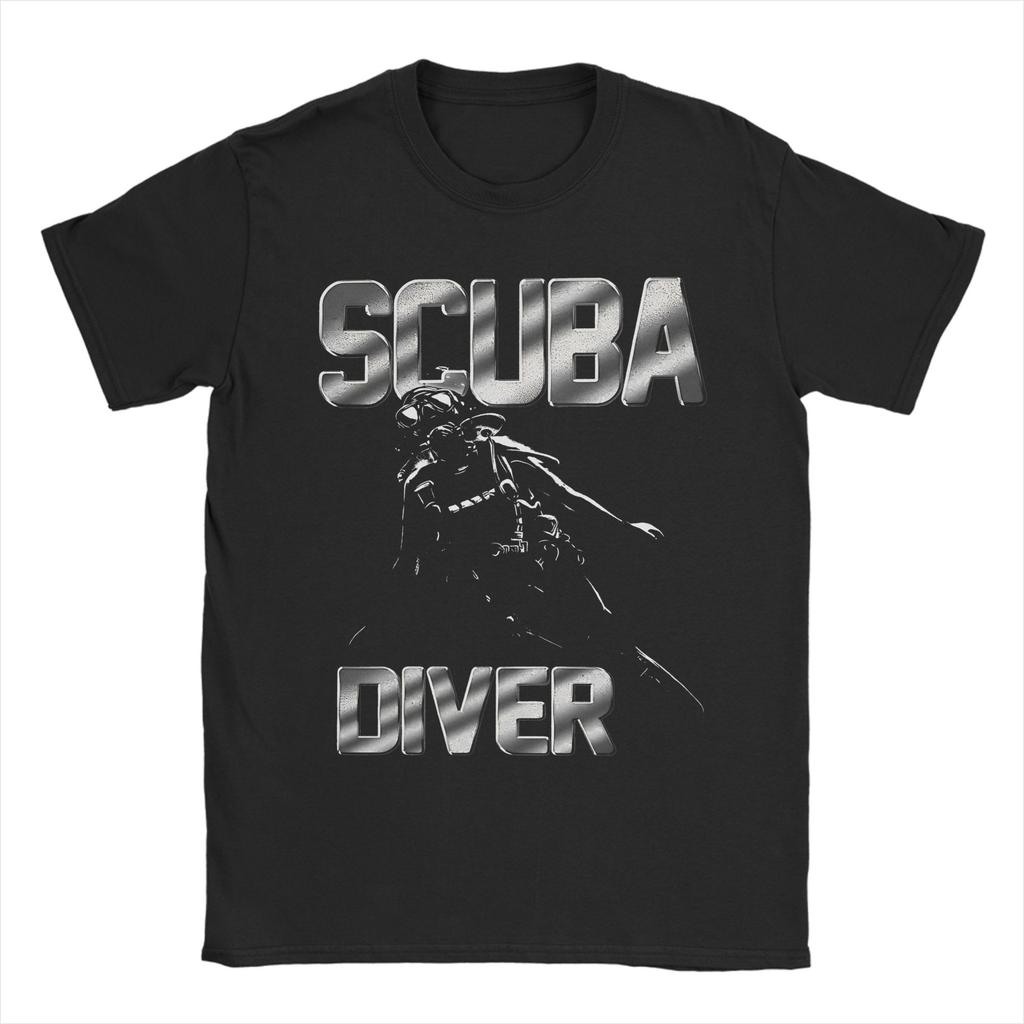 Unisex Unisexs Scuba T Shirts Diving Diver Cotton Clothes Novelty Short Sleeve Crewneck Tee Shirt Plus Size Tshirt