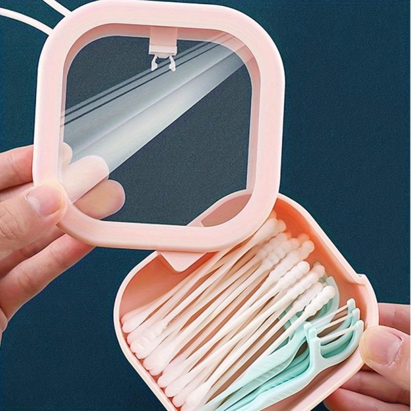 

1pc/2pcs Jewelry Box Portable Travel Case Hair Accessories and Cosmetics Storage Box Multi Functional Desktop Organizer Box рожевий