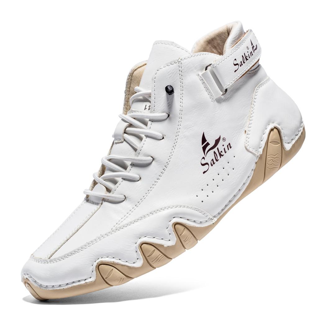 Popular Octopus Men's Shoes High Top Martin Boots Autumn and Winter Warm Men's Casual Short Boots American Sailing Shoes