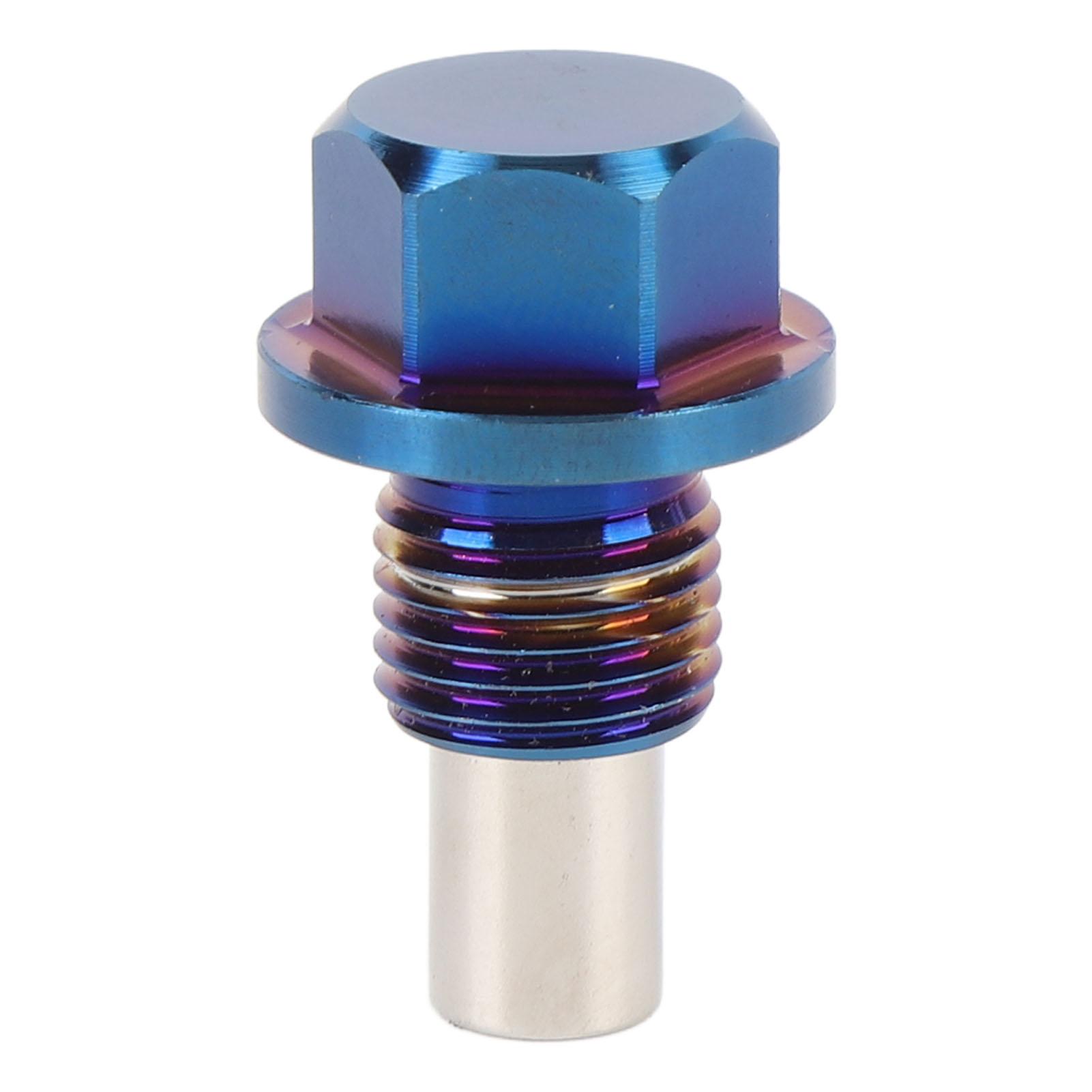 

Магнитная сливная пробка M12x1.25 Титановый сплав Гайка-болт для слива поддона с 3 прокладками Герметичная замена Автоаксессуары