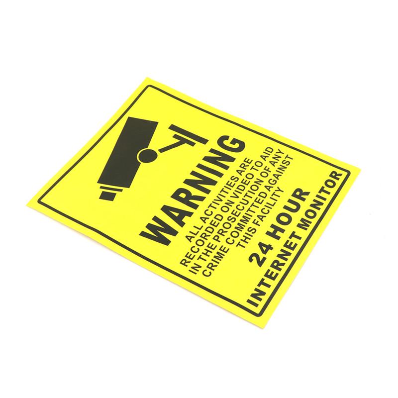 Cctv Security Camera System Warning Sign Sticker Decal Surveillance 200Mm*250Mm