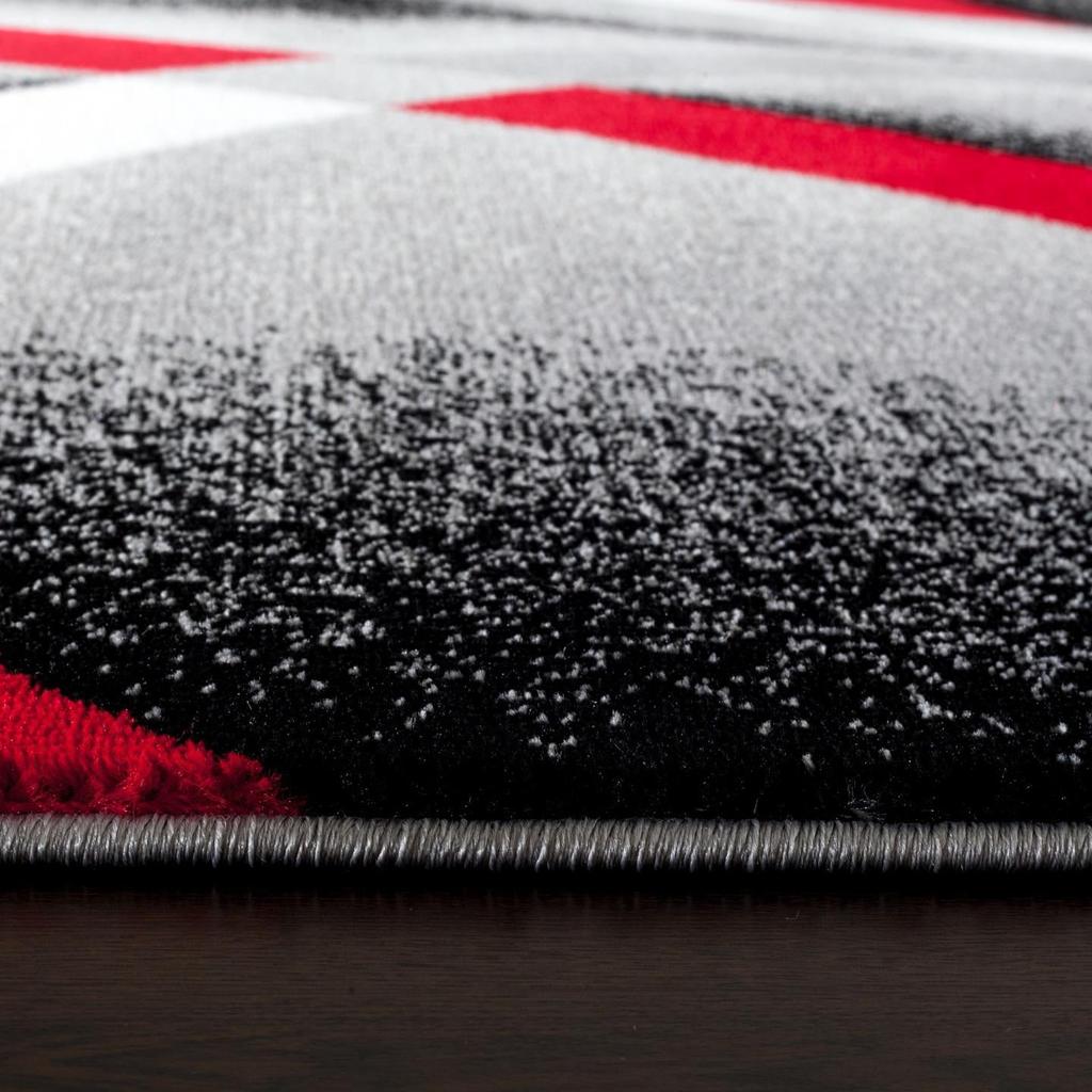 Modern Abstract Area Rug - Geometric Line Pattern Non-Slip Living Room Carpet