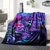 KDA Print Flannel Blanket High Quality Warm Comfortable Cover for All Seasons Perfect for Gifts Home Decor