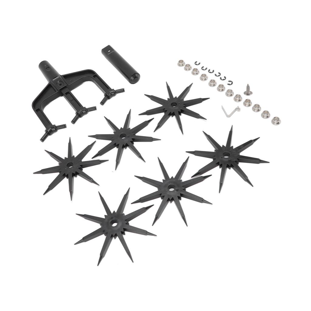 Scarificator de sol de grădină, rezistent la uzură, scarificator ventilat 2 în 1, rotiță rotativă pentru grădină