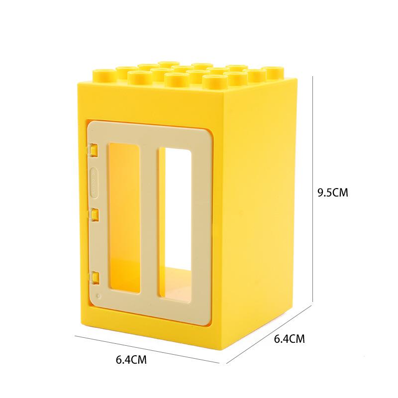 Big Size DIY Building Blocks Window Doors And Household Bulk Parts Model Compatible Large Bricks Toys Accessories Kids Toy Gifts
