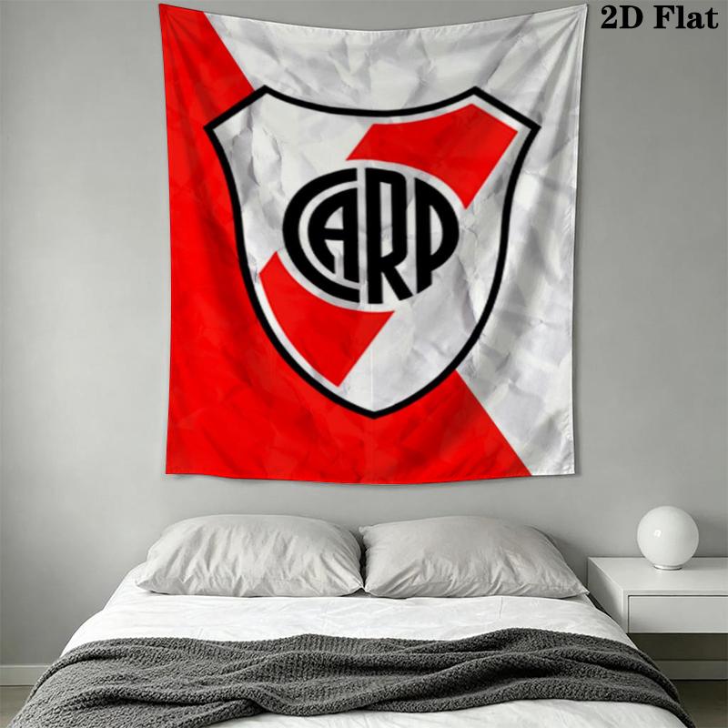CA River Plate Wall Tapestry Aesthetic Wall Hanging Printed Fabric Blanket Decorative Tapestries for Bedroom Living Room Home Decor