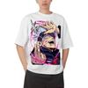Jujutsu Kaisen Satoru Gojo "Hollow Purple" Anime Black Comfortable Fashion Vintage Double-Sided Band Graphic Print Women And Men T-shirts
