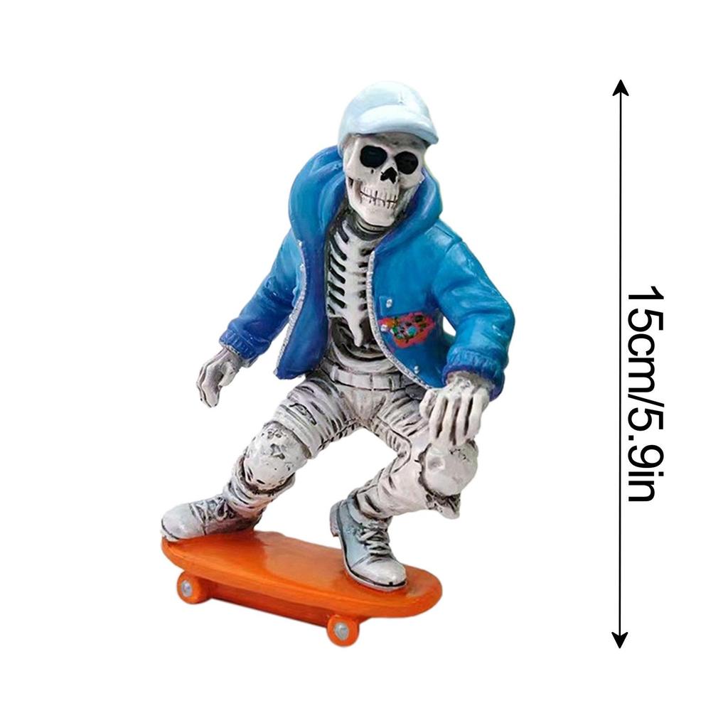 3D Skeleton Dangle Ornament Eerie Skull Skeleton Decor Pendant For Car Car Interior Accessories For Living Room Bedroom Car