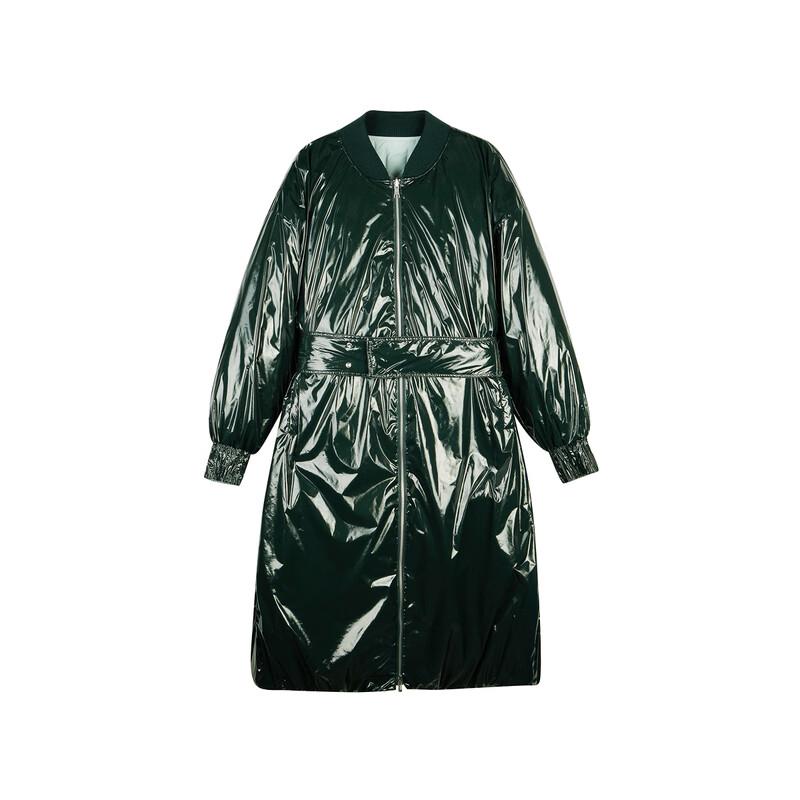 LESS Women's 2023 Winter Loose Straight Extra-Long Down Jacket