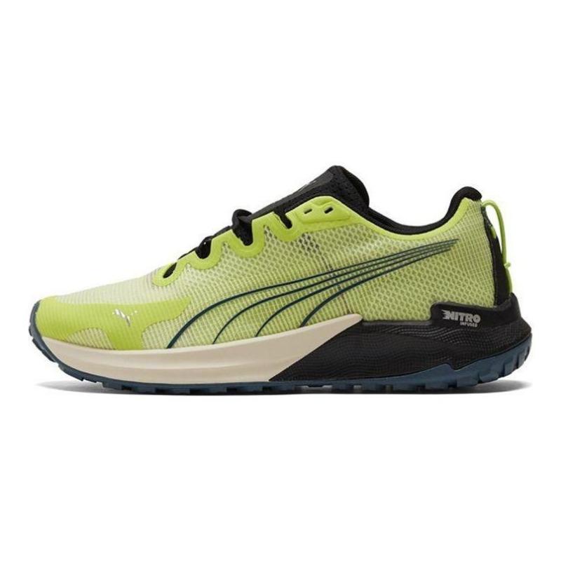 PUMA Fast-Trac Nitro Waterproof Cushioned Running Shoes Men Fluorescent Green 377044-05 44.5